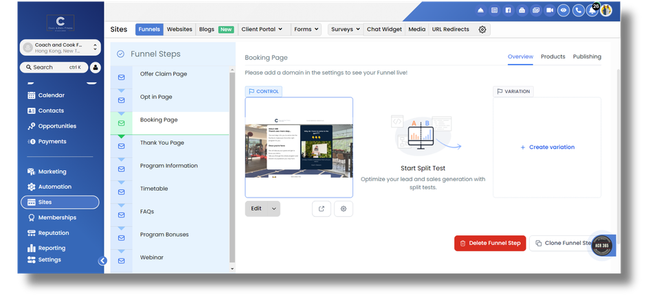 CRM & Automation (GoHighLevel) Preview